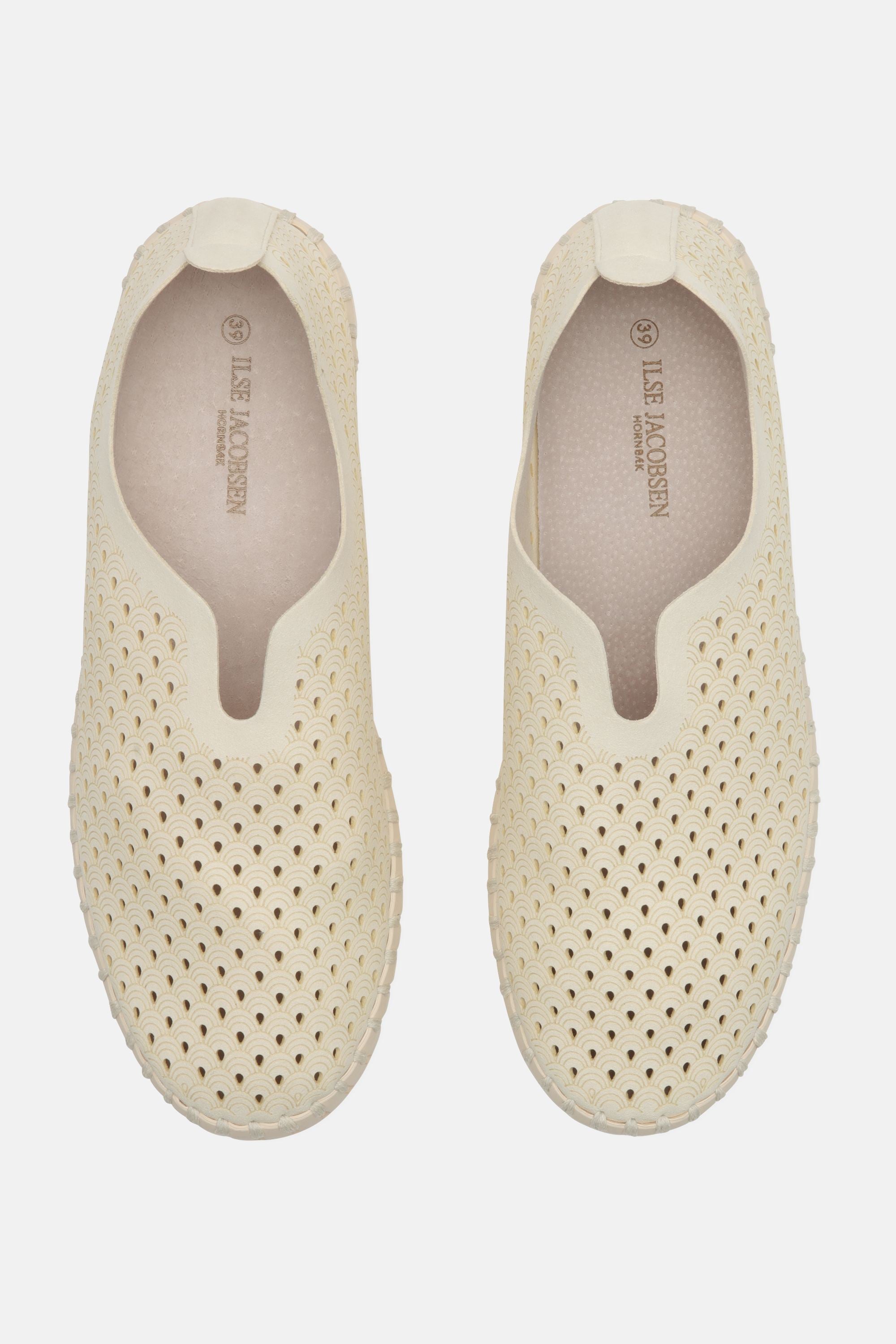 Platform Tulip Sko - Milk Creme